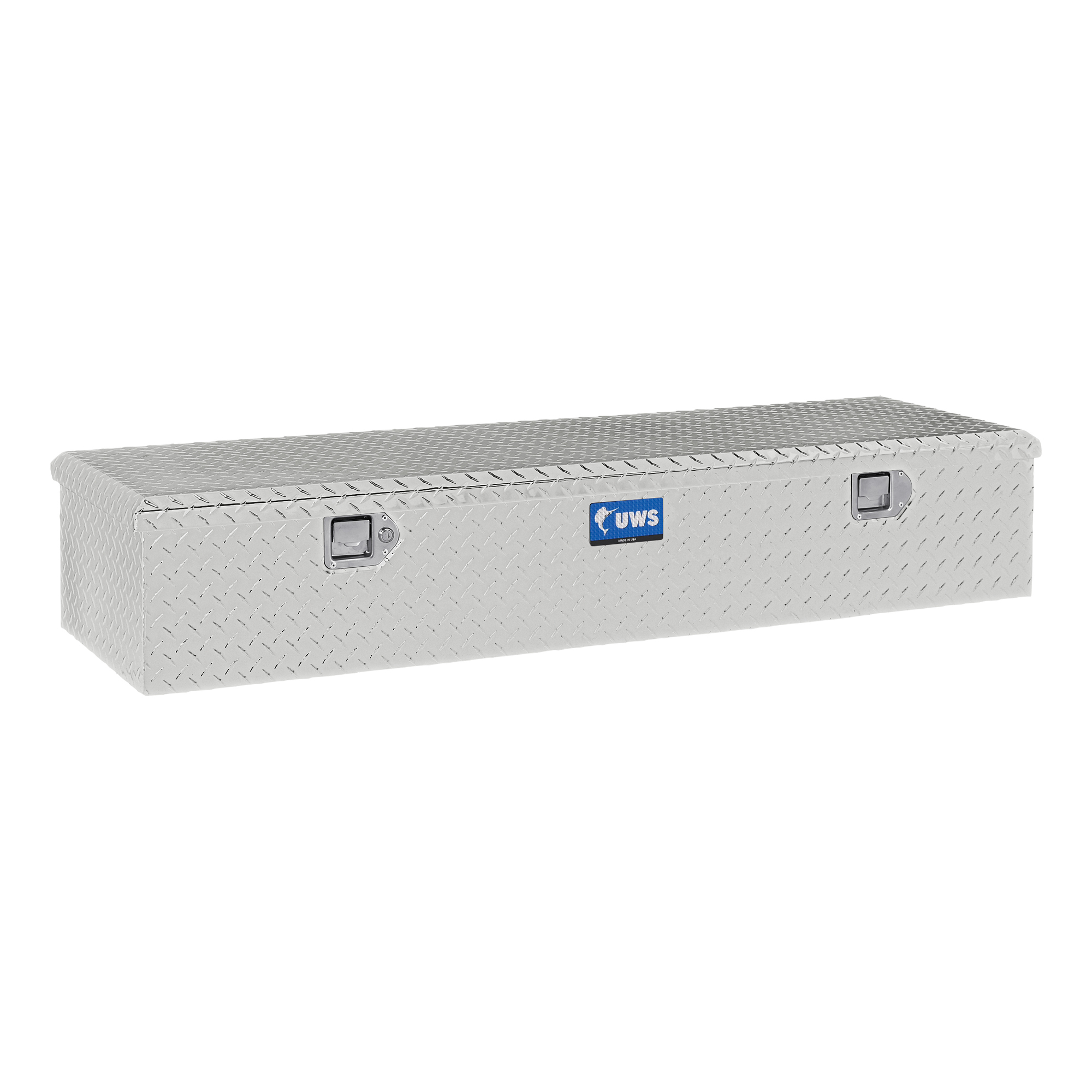 UWS, 58in. 5th Wheel Truck Tool Box, Width 58.875 in, Material Aluminum, Color Finish Bright Aluminum, Model# EC20081